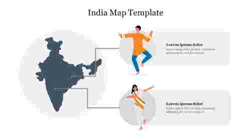 India Map Template Free